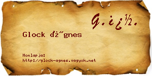 Glock Ágnes névjegykártya