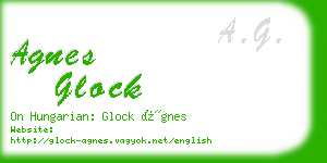 agnes glock business card